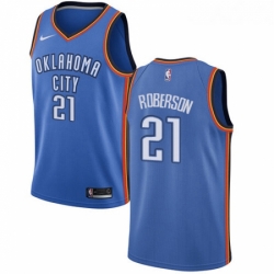 Youth Nike Oklahoma City Thunder 21 Andre Roberson Swingman Royal Blue Road NBA Jersey Icon Edition 