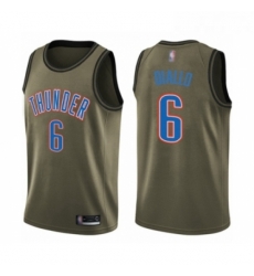 Youth Oklahoma City Thunder 6 Hamidou Diallo Swingman Green Salute to Service Basketball Jersey 