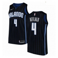 Mens Nike Orlando Magic 4 Arron Afflalo Swingman Black Alternate NBA Jersey Statement Edition 