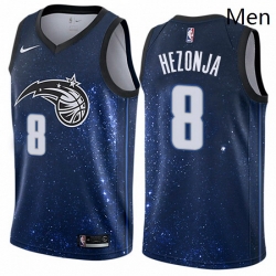 Mens Nike Orlando Magic 8 Mario Hezonja Authentic Blue NBA Jersey City Edition