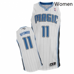 Womens Adidas Orlando Magic 11 Bismack Biyombo Authentic White Home NBA Jersey