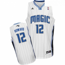 Womens Adidas Orlando Magic 12 Dwight Howard Swingman White Home NBA Jersey 