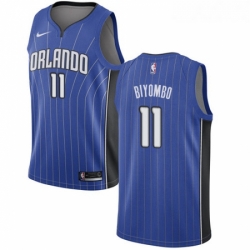 Womens Nike Orlando Magic 11 Bismack Biyombo Swingman Royal Blue Road NBA Jersey Icon Edition