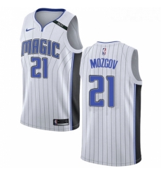 Womens Nike Orlando Magic 21 Timofey Mozgov Swingman White NBA Jersey Association Edition 