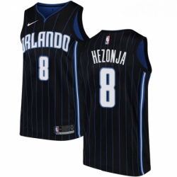 Womens Nike Orlando Magic 8 Mario Hezonja Swingman Black Alternate NBA Jersey Statement Edition