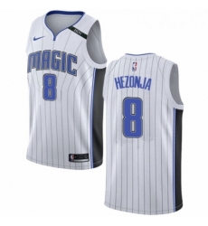 Womens Nike Orlando Magic 8 Mario Hezonja Swingman NBA Jersey Association Edition