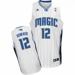 Youth Adidas Orlando Magic 12 Dwight Howard Swingman White Home NBA Jersey 