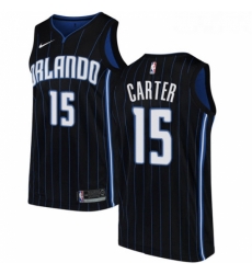 Youth Nike Orlando Magic 15 Vince Carter Swingman Black Alternate NBA Jersey Statement Edition