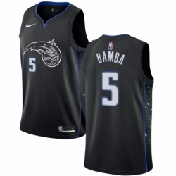 Youth Nike Orlando Magic 5 Mohamed Bamba Swingman Black NBA Jersey City Edition 