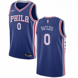 Youth Nike Philadelphia 76ers 0 Jerryd Bayless Swingman Blue Road NBA Jersey Icon Edition