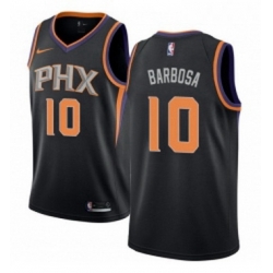 Womens Nike Phoenix Suns 10 Leandro Barbosa Authentic Black Alternate NBA Jersey Statement Edition 