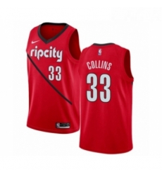 Womens Nike Portland Trail Blazers 33 Zach Collins Red Swingman Jersey Earned Edition