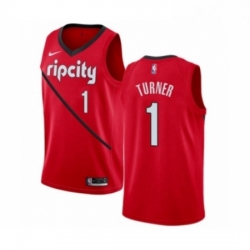 Youth Nike Portland Trail Blazers 1 Evan Turner Red Swingman Jersey Earned Edition