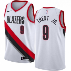 Youth Nike Portland Trail Blazers 9 Gary Trent Jr Swingman White NBA Jersey Association Edition 