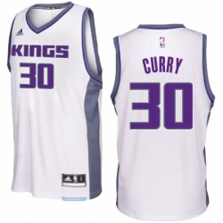 Sacramento Kings 30 Seth Curry 2016 17 Seasons White Home New Swingman Jersey 