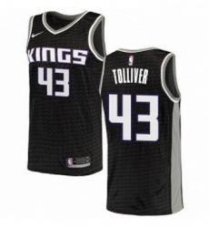 Womens Nike Sacramento Kings 43 Anthony Tolliver Authentic Black NBA Jersey Statement Edition