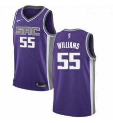 Womens Nike Sacramento Kings 55 Jason Williams Authentic Purple Road NBA Jersey Icon Edition 