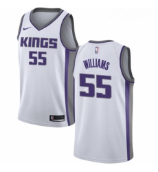 Womens Nike Sacramento Kings 55 Jason Williams Swingman White NBA Jersey Association Edition 