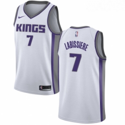 Youth Nike Sacramento Kings 7 Skal Labissiere Swingman White NBA Jersey Association Edition 