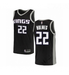 Youth Sacramento Kings 22 Richaun Holmes Swingman Black Basketball Jersey Statement Edition 