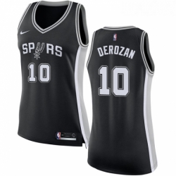 Womens Nike San Antonio Spurs 10 DeMar DeRozan Swingman Black NBA Jersey Icon Edition 