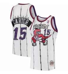 Men Toronto Raptors Vince Carter Mitchell & Ness 1997-98 Hardwood Classics Swingman Jersey White