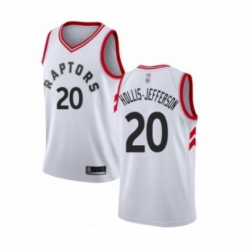 Mens Toronto Raptors 20 Rondae Hollis Jefferson Authentic White Basketball Jersey Association Edition 