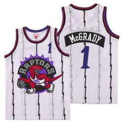 Raptors 1 Tracy McGrady White Big Logo Retro Jersey 8