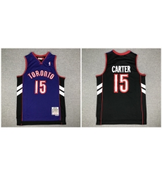 Raptors 15 Vince Carter Purple Black 1999 00 Hardwood Classics Jersey