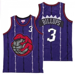 Raptors 3 Chauncey Billups Purple Retro Jersey 1