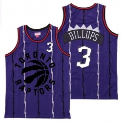 Raptors 3 Chauncey Billups Purple Retro Jersey 2