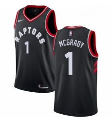 Womens Nike Toronto Raptors 1 Tracy Mcgrady Authentic Black Alternate NBA Jersey Statement Edition