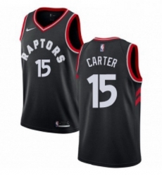 Womens Nike Toronto Raptors 15 Vince Carter Authentic Black Alternate NBA Jersey Statement Edition