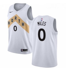 Youth Nike Toronto Raptors 0 CJ Miles Swingman White NBA Jersey City Edition 