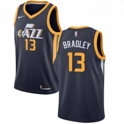 Womens Nike Utah Jazz 13 Tony Bradley Swingman Navy Blue Road NBA Jersey Icon Edition 