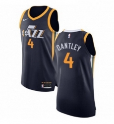 Womens Nike Utah Jazz 4 Adrian Dantley Authentic Navy Blue Road NBA Jersey Icon Edition