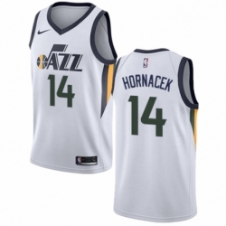 Youth Nike Utah Jazz 14 Jeff Hornacek Authentic NBA Jersey Association Edition