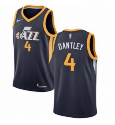 Youth Nike Utah Jazz 4 Adrian Dantley Swingman Navy Blue Road NBA Jersey Icon Edition