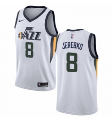 Youth Nike Utah Jazz 8 Jonas Jerebko Authentic NBA Jersey Association Edition 