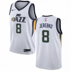 Youth Nike Utah Jazz 8 Jonas Jerebko Authentic NBA Jersey Association Edition 