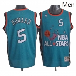 Mens Mitchell and Ness Washington Wizards 5 Juwan Howard Swingman Light Blue 1996 All Star Throwback NBA Jersey