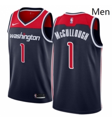 Mens Nike Washington Wizards 1 Chris McCullough Authentic Navy Blue NBA Jersey Statement Edition