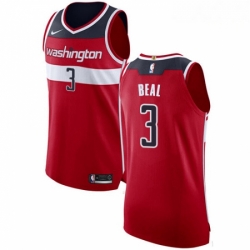 Mens Nike Washington Wizards 3 Bradley Beal Authentic Red Road NBA Jersey Icon Edition 