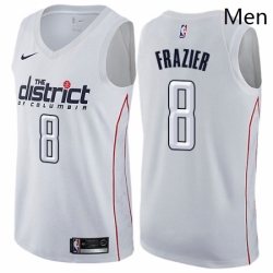 Mens Nike Washington Wizards 8 Tim Frazier Swingman White NBA Jersey City Edition 