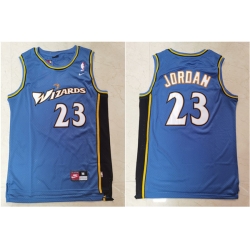 Wizards 23 Michael Jordan Blue Nike Swingman Jersey