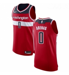 Womens Nike Washington Wizards 0 Gilbert Arenas Authentic Red Road NBA Jersey Icon Edition