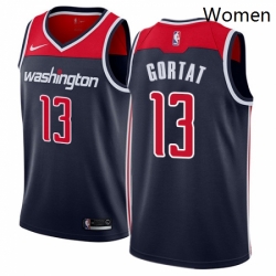 Womens Nike Washington Wizards 13 Marcin Gortat Authentic Navy Blue NBA Jersey Statement Edition