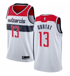 Womens Nike Washington Wizards 13 Marcin Gortat Authentic White Home NBA Jersey Association Edition