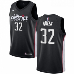 Womens Nike Washington Wizards 32 Jeff Green Swingman Black NBA Jersey City Edition 