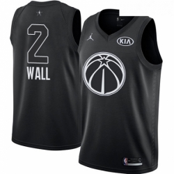 Youth Nike Jordan Washington Wizards 2 John Wall Swingman Black 2018 All Star Game NBA Jersey